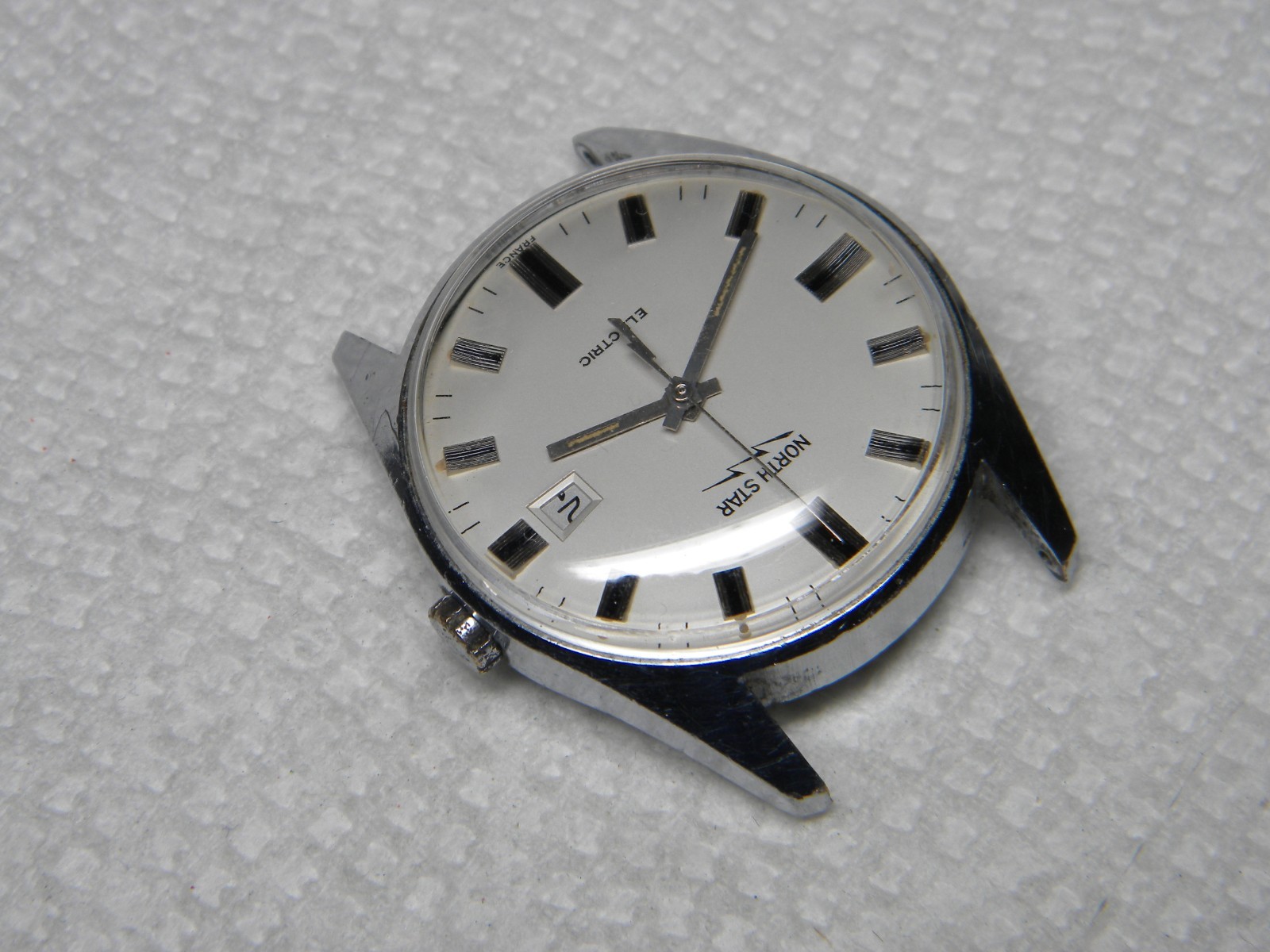 North Star Electric 13 Jewel Wrist Watch by E Gluck & Co France Repair or Parts