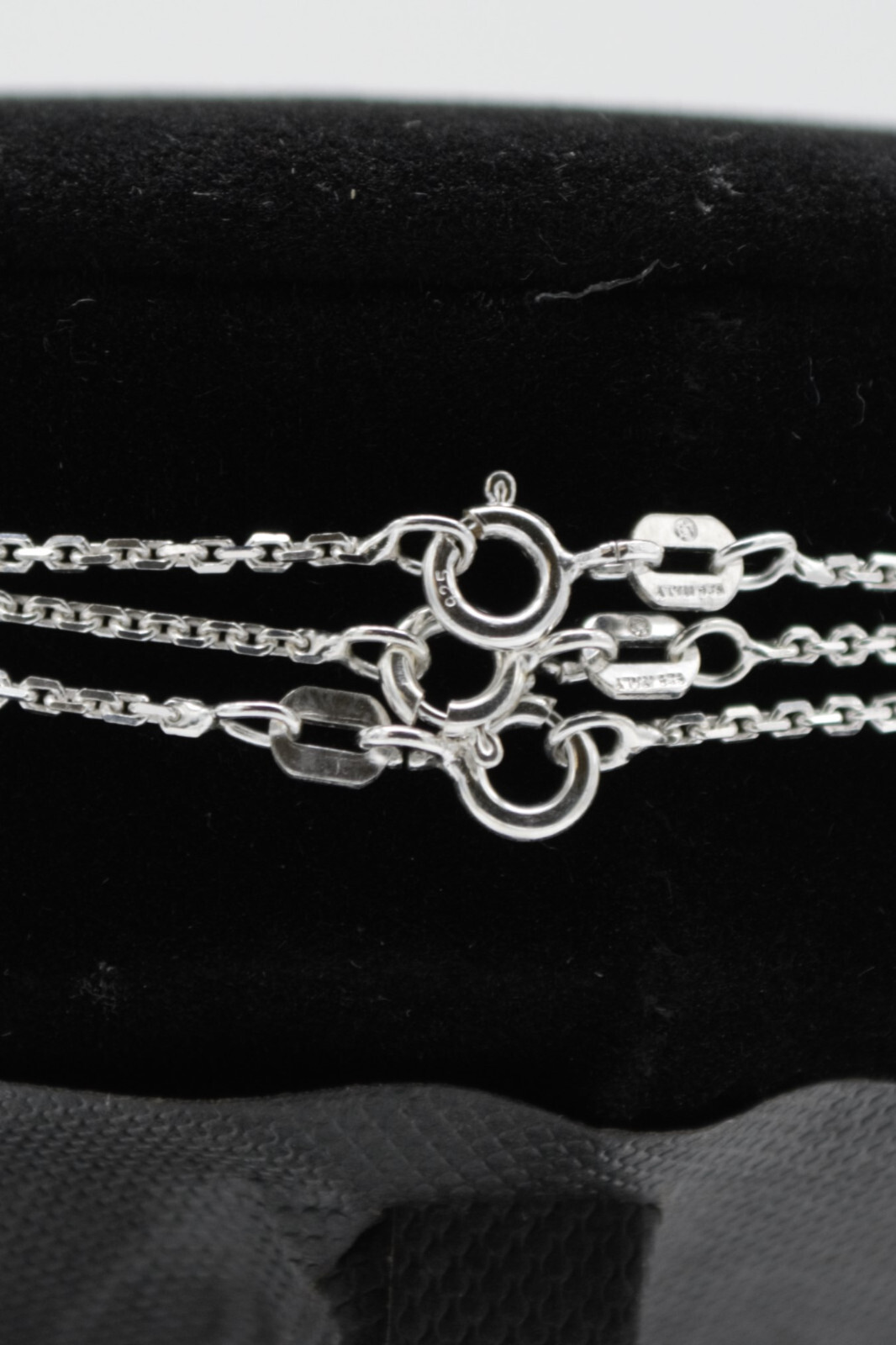 Italian 925 Solid Sterling Silver 1.4mm Cable Link Chain Necklace 16, 18, 20 In