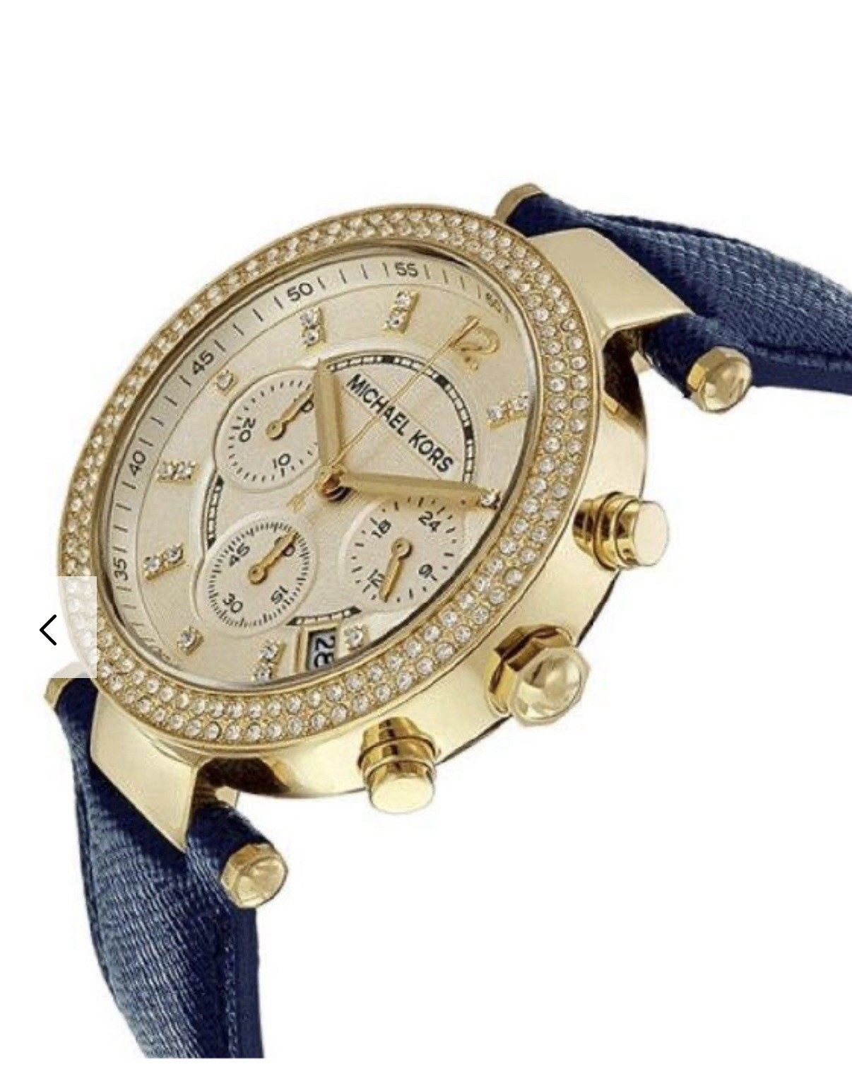 Michael Kors MK2280 Parker Chronograph Gold Dial Women’s Watch $