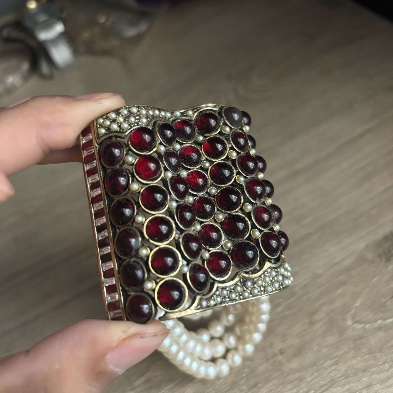 Vintage Bijoux BEAUTIFUL gem Bracelet UNIQUE