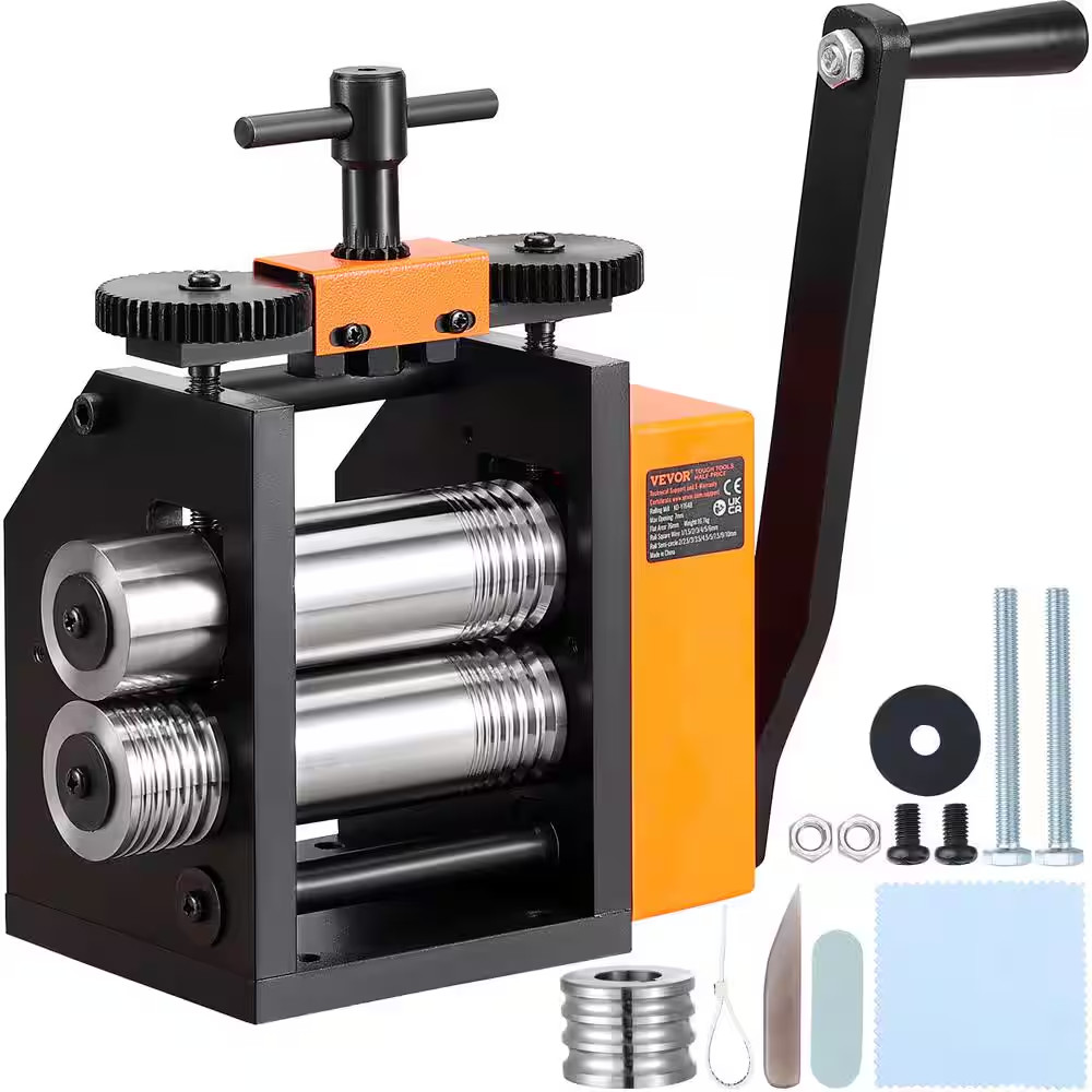 Rolling Mill, 3In./76 Mm Jewelry Rolling Mill Machine, 1: 2 Gear Ratio, 3-In-1 M