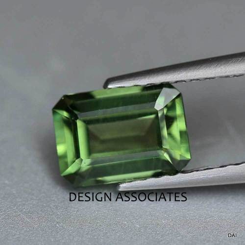 APATITE 5X3 MM EMERALD CUT ALL NATURAL CHROME GREEN COLOR LOT 177749