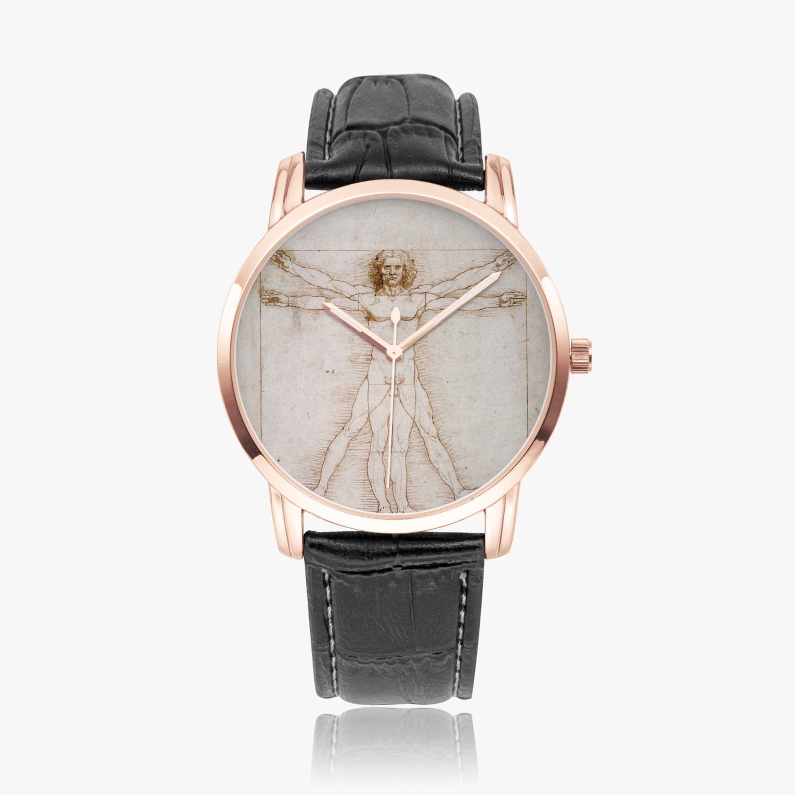 Leonardo da Vinci “The Vitruvian Man” Quartz Watch, art watch, couple watch