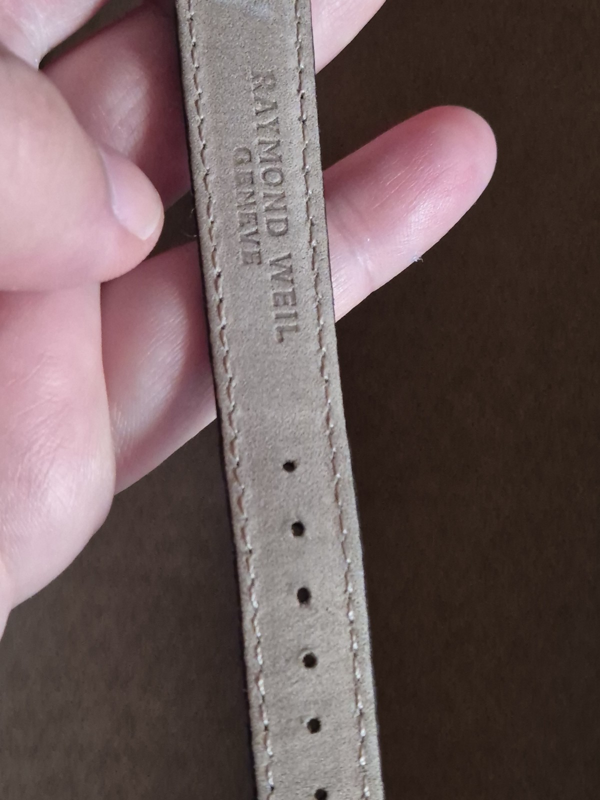 Raymond Weil Ladies Leather Strap Watch Vintage 9955 Working