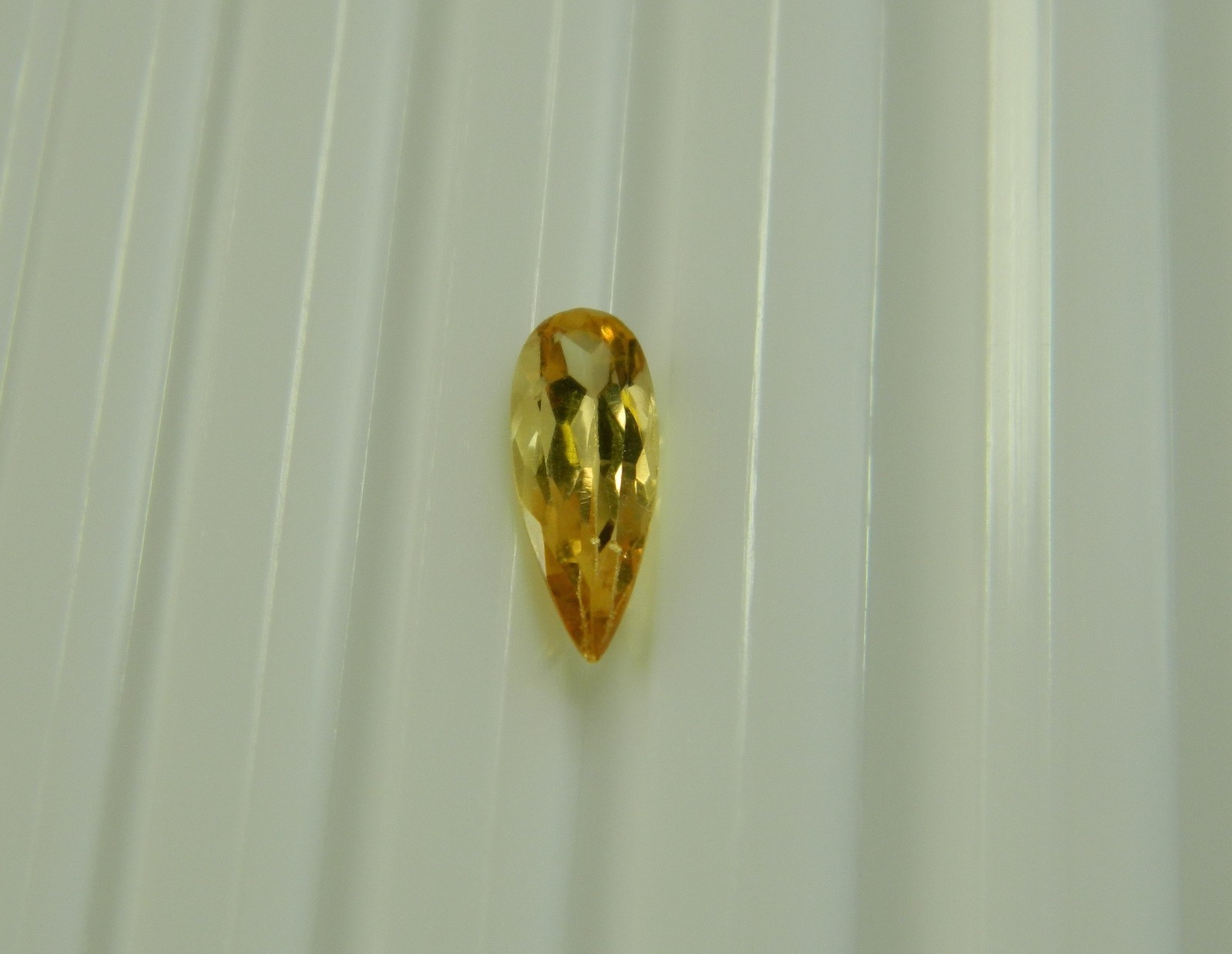 Imperial Topaz 1.11 Ct Clarity VVS Pear Cut Natural Golden Brazil I214