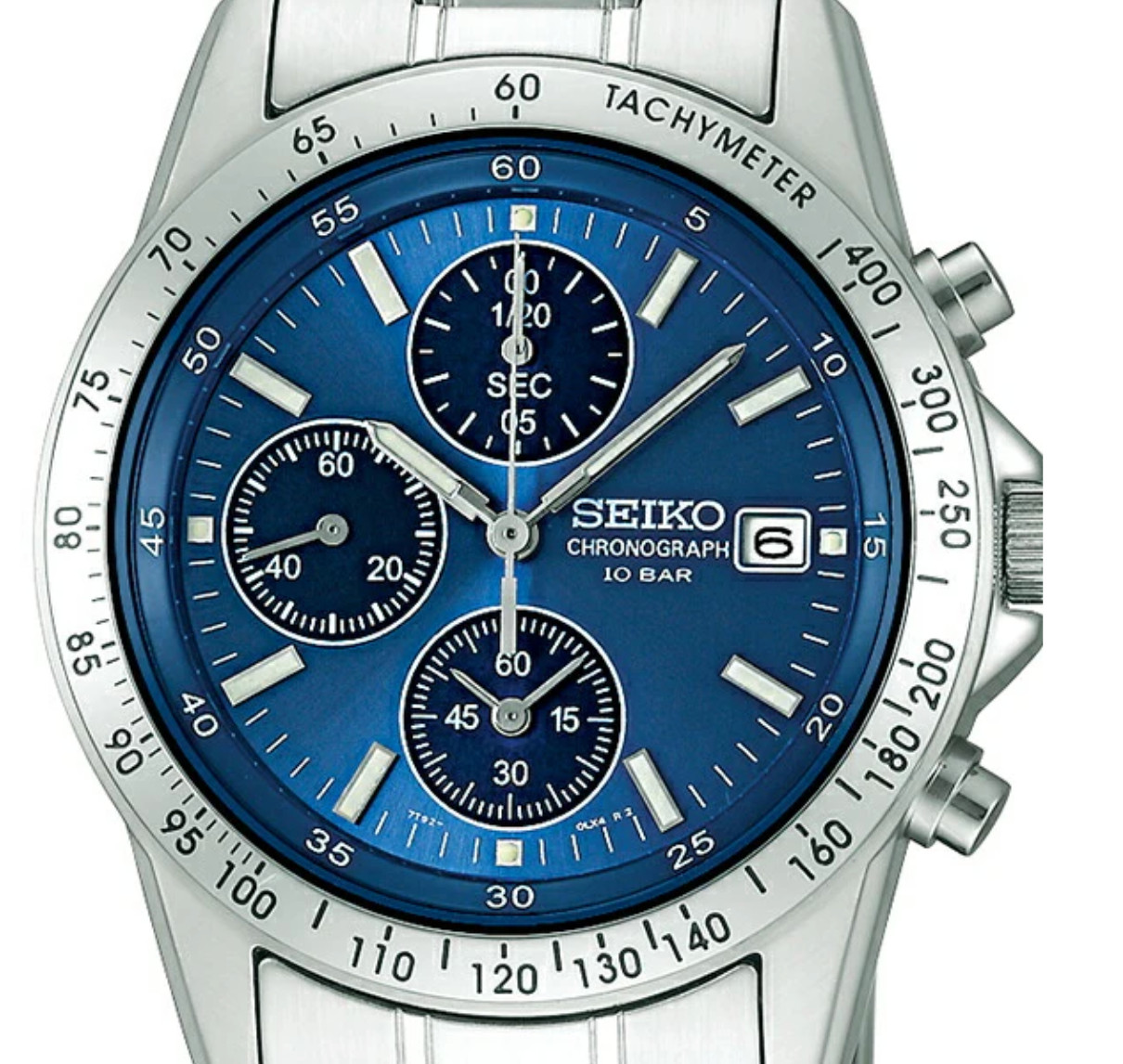 SEIKO SPIRIT SBTQ071 Blue Silver Chronograph Men’s Watch in Box New from Japan