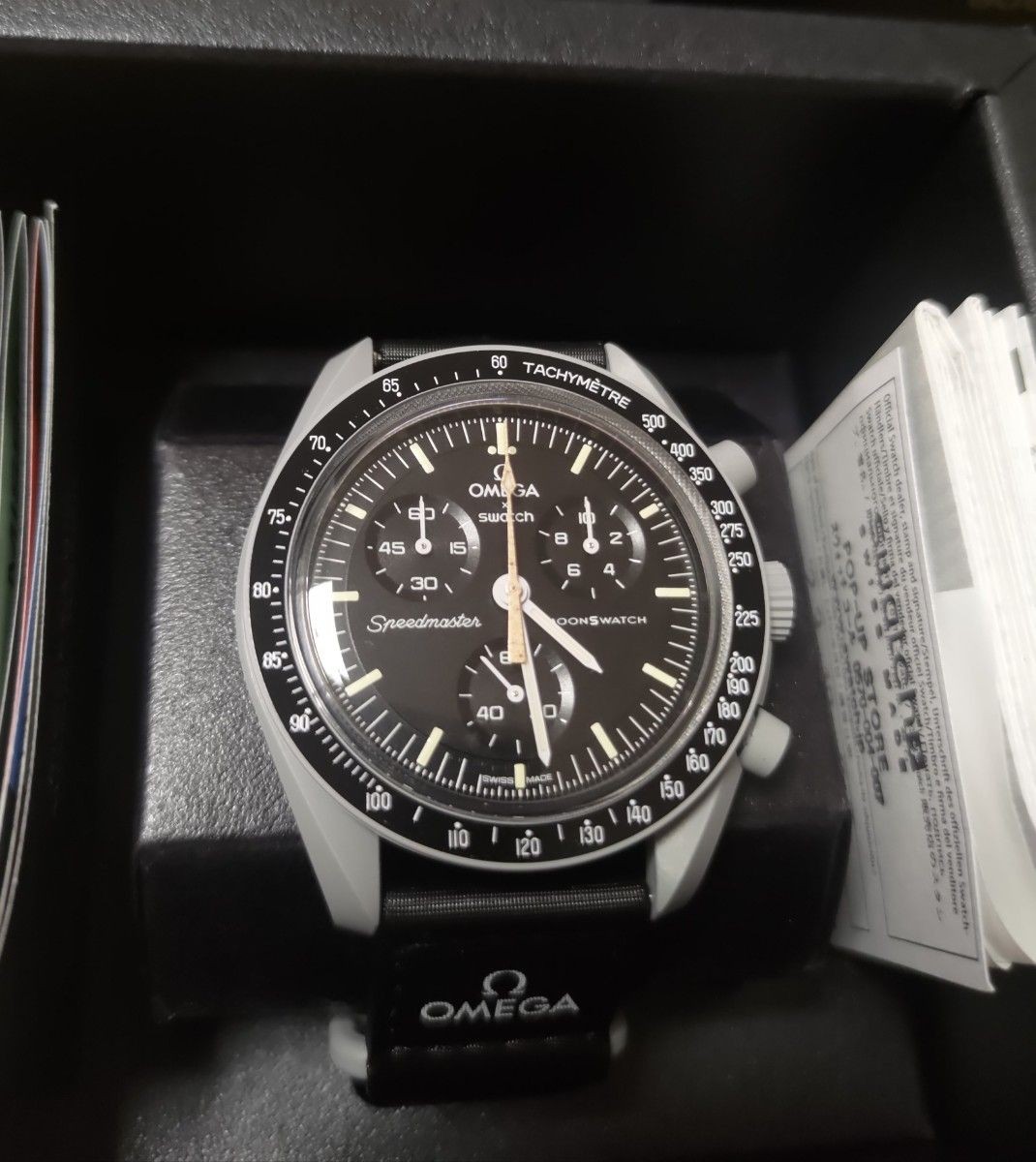 Omega Swatch MoonSwatch Mission to Moonshine Gold Cold Moon Snowflake Watch