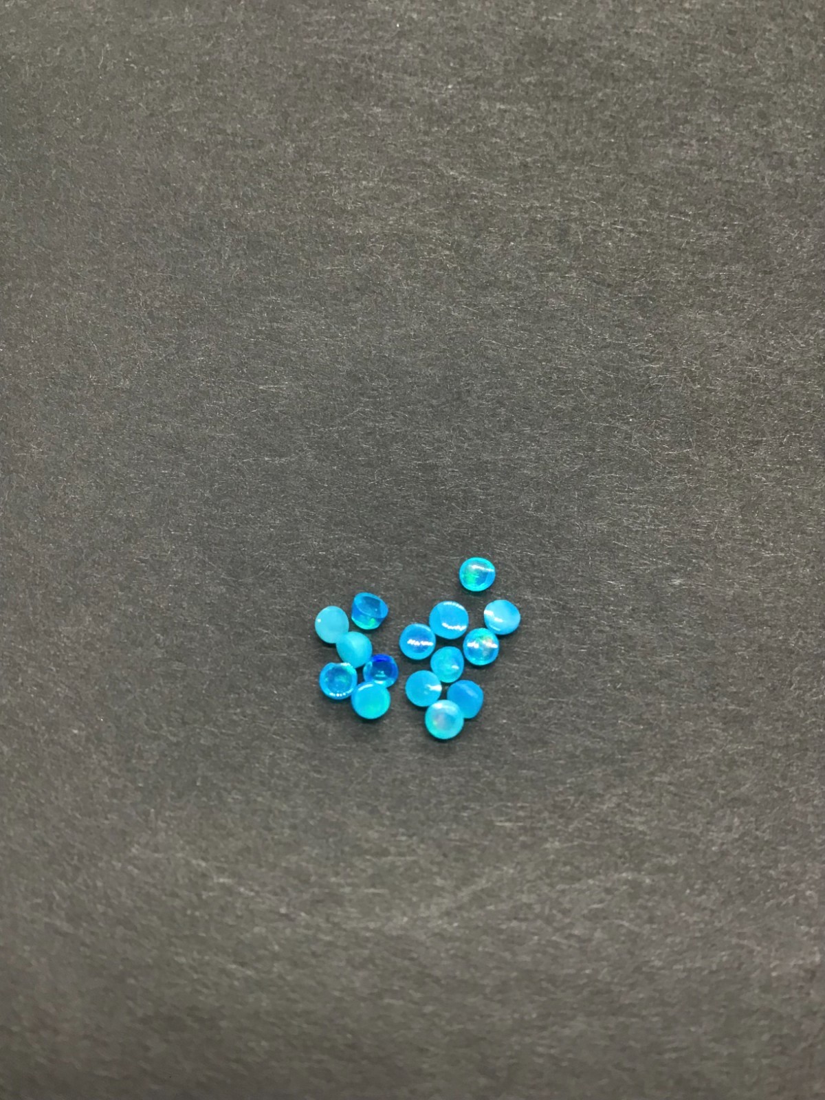 Ethiopian Opal Flat Back Natural Paraiba Fire Round AAA Loose Gemstone Jewelry