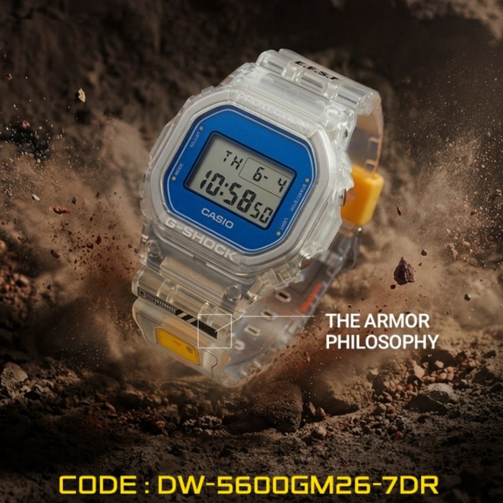 Casio G-Shock x Gundam Digital Watch White Limited Edition DW-5600GM26-7DR