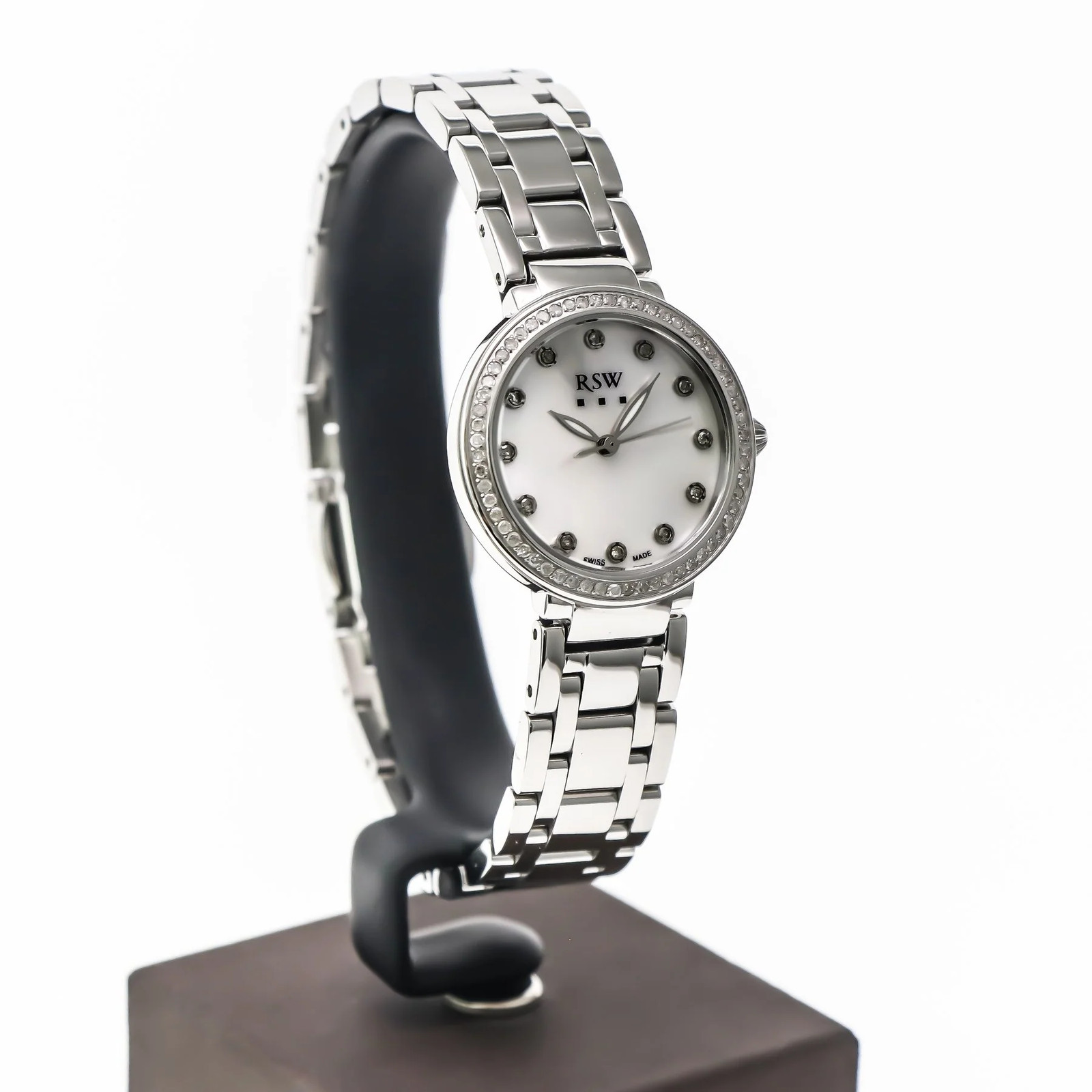 RSW – Swiss Diamond Watch – NO RESERVE PRICE Quartz 28 mm RSWL150 50m (5ATM /