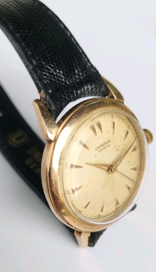VINTAGE 1950’S UNIVERSAL GENEVE MANUAL CAL 332 Gold Filled MEN’S WATCH
