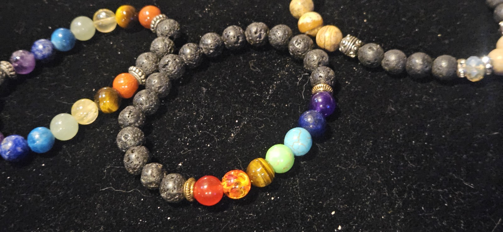 7 Chakra Healing Bracelet Lot Of 3 Beautiful Stunning Bracelets