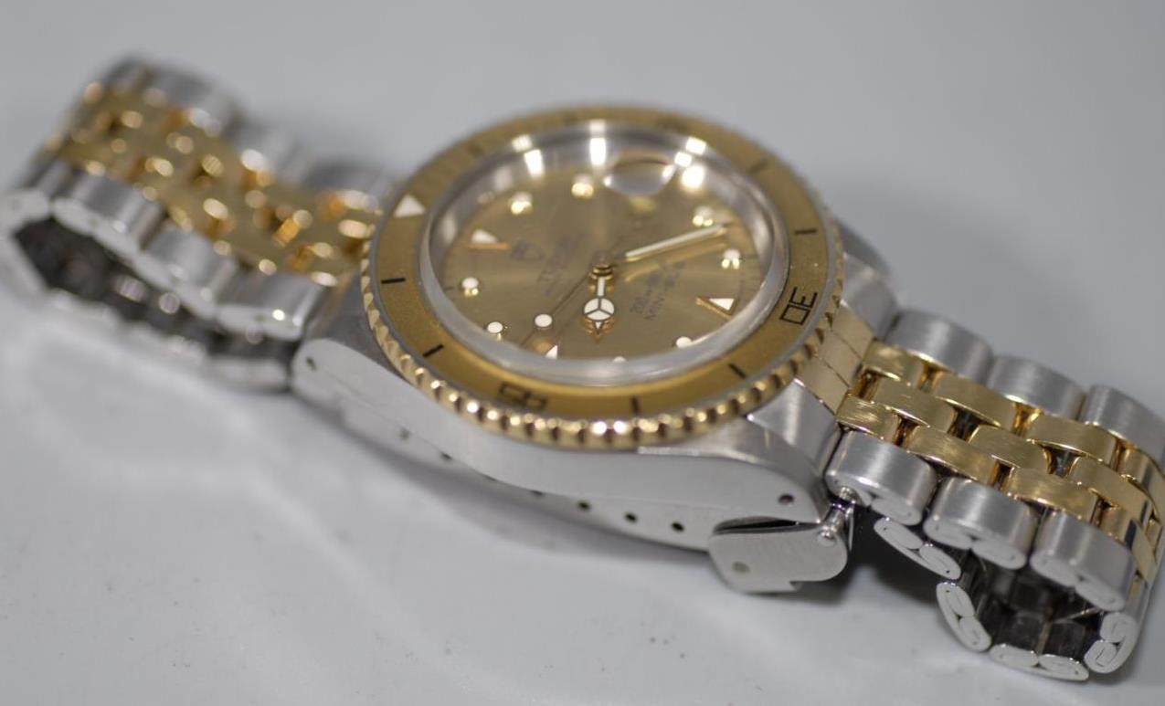 Rolex Tudor Prince OysterDate Mini-Sub Submariner Diver Watch 73091 Nice Ex++!