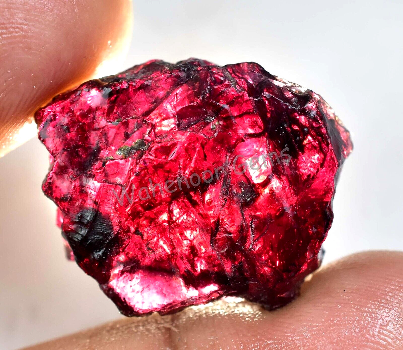 49.30 Ct Natural Red Brown Painite Rough Facet Top Quality Mogok AGL Certified