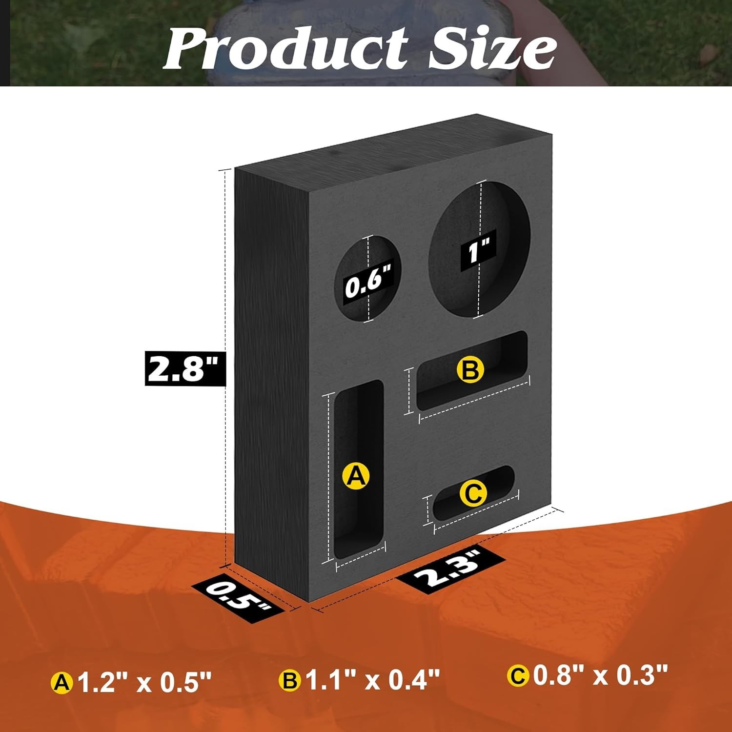 5-in-1 Graphite Casting Ingot Mold for Silver Brass Zinc Aluminum Melting