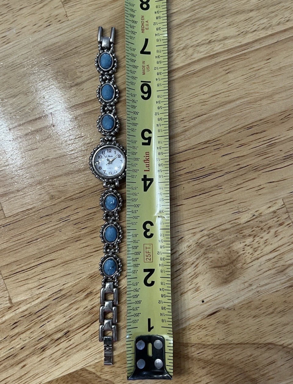 Collezio Women’s Quartz Analog Wristwatch Turquoise-Style Silver Tone Bracelet