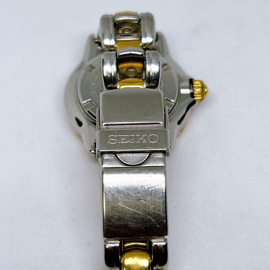 SEIKO Scuba 200m Diver Watch Two Tone Ladies 7N85-6010