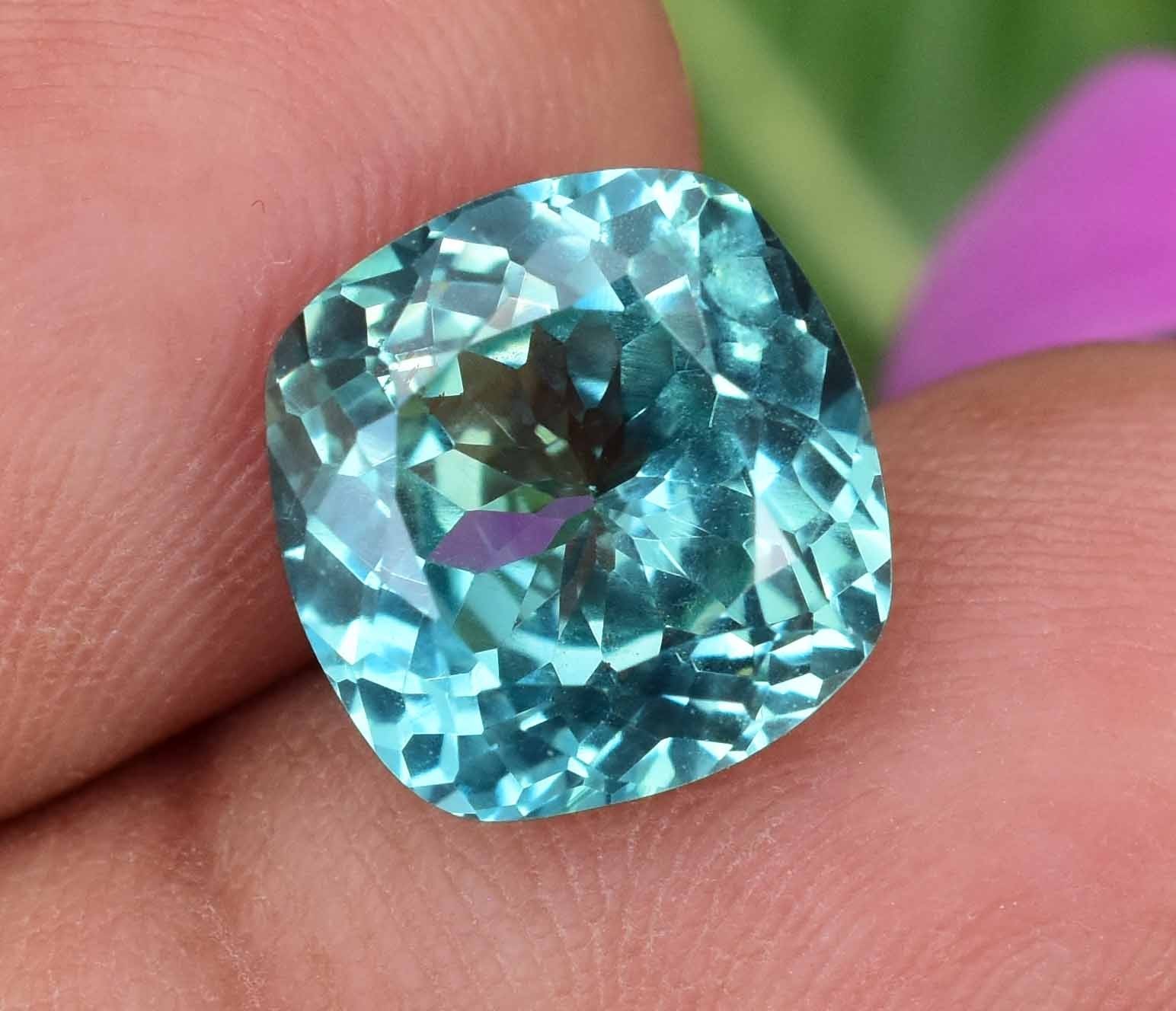 Natural Serendibite 6.65 Ct Green Bluish Unheated AGL Certified Loose Gemstone