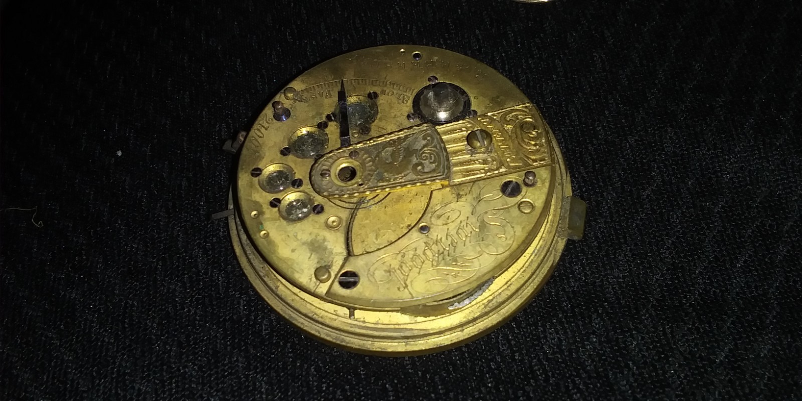 R&G BEESLEY LIVERPOOL FUSEE POCKET WATCH With Dust Cover Not Working