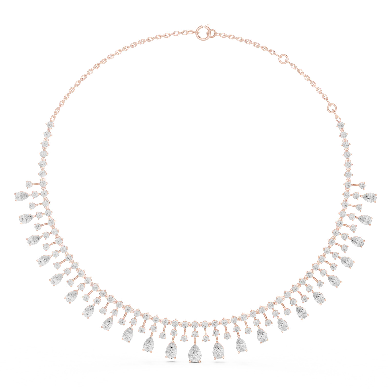 Ladies Necklace Gold CAD Files Bundle 45+ 3DM STL ( Rose, White, Yellow) NK-2