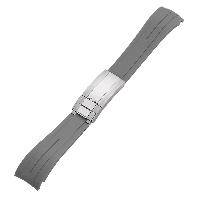 New 20mm 21mm 22mm Silicone Rubber Watch Band Replacement Strap Butterfly Buckle