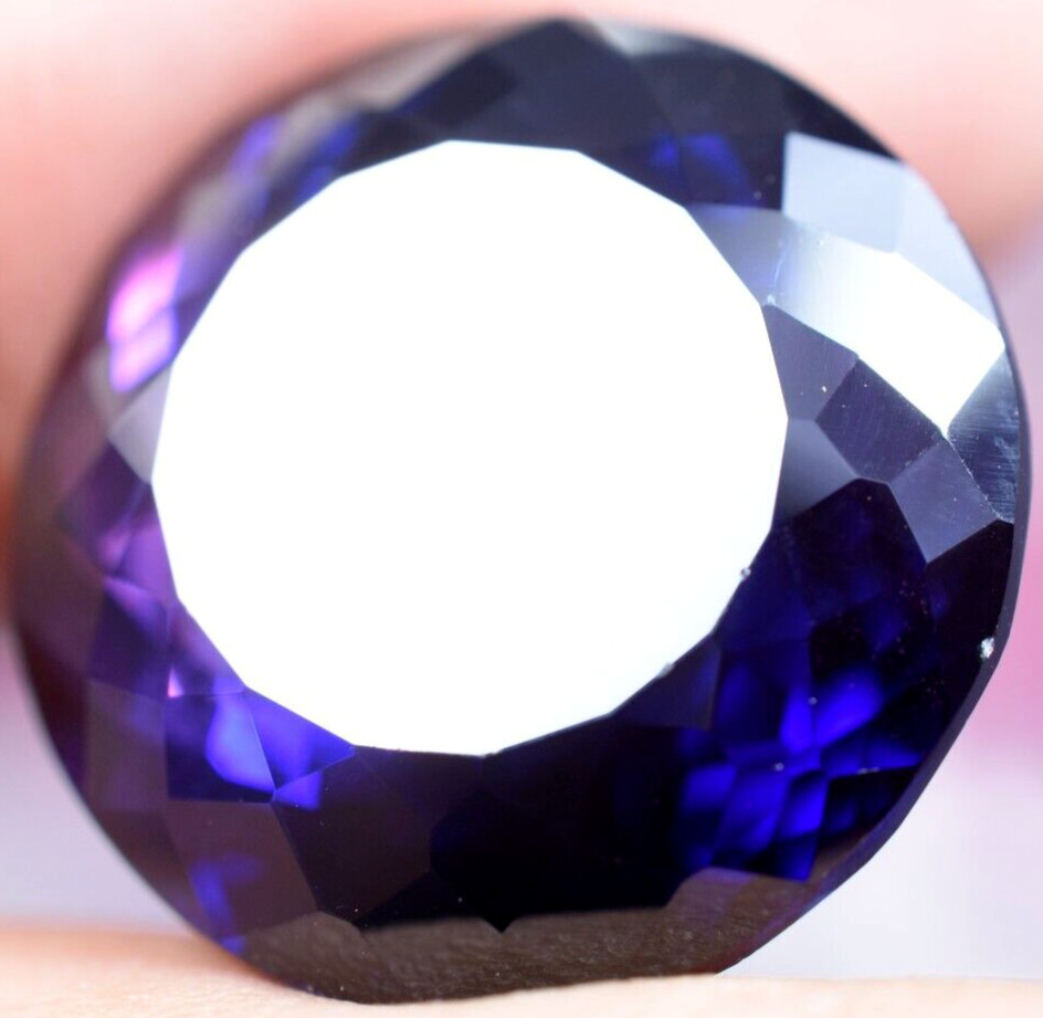 RARE Natural Purple-Blue Tanzanite 27.50 CT IF Certified Flawless Loose Gemstone