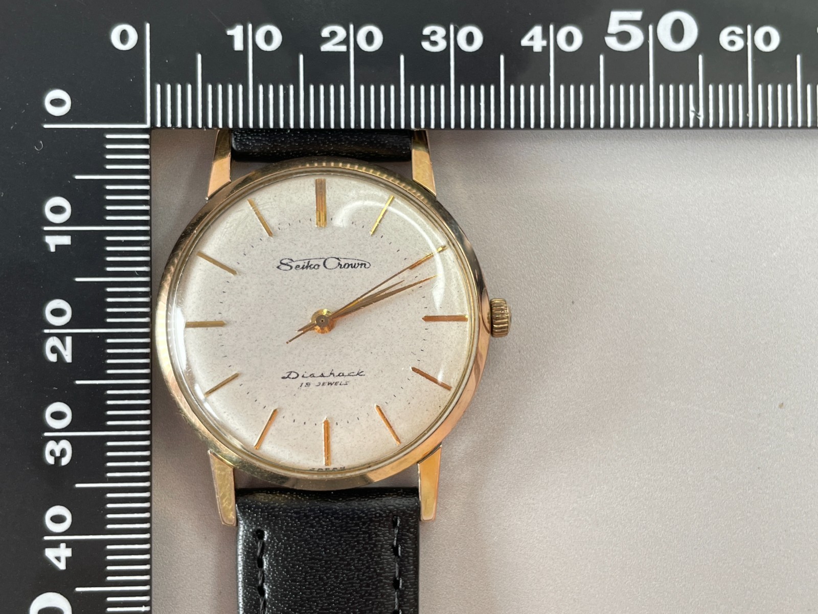SEIKO Crown J14036 Men’s Manual Watch [US Stock] Vintage 1959 19 Jewels *Exc+5