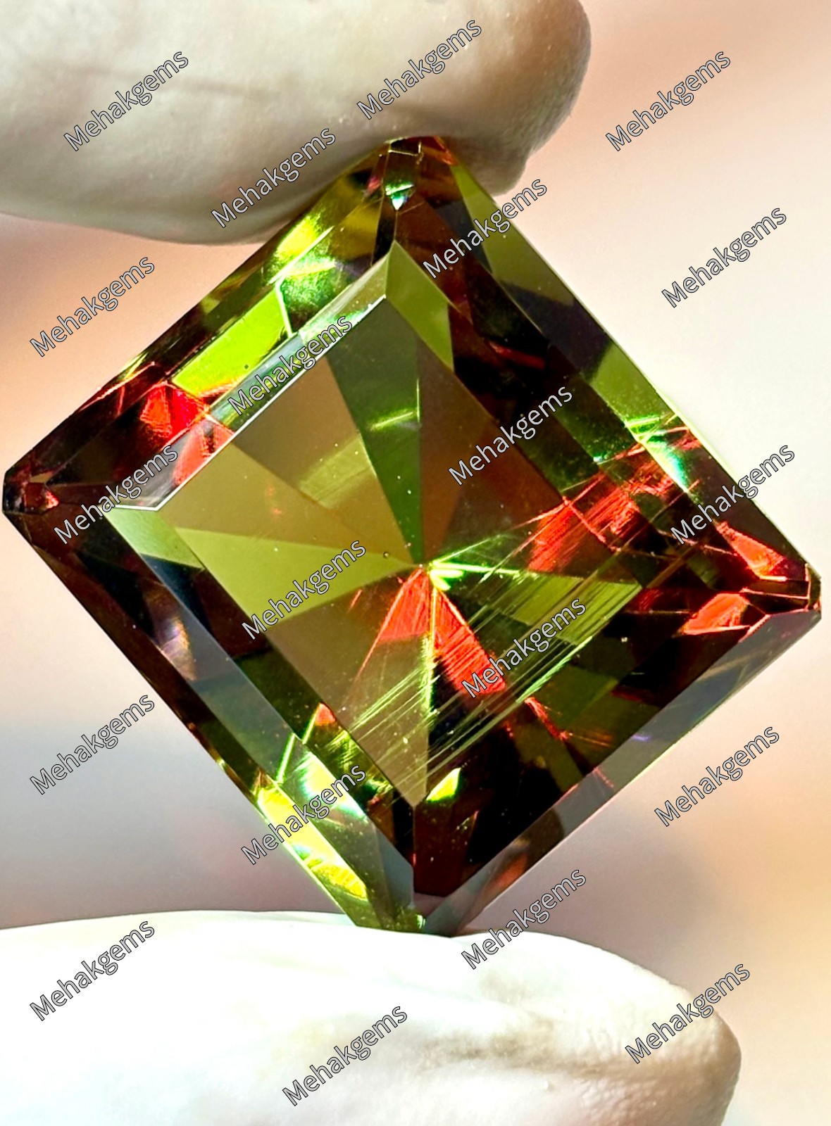 55ct Emerald Cut Zultanite Gemstone | Color Changing Diaspore, Precision Cut