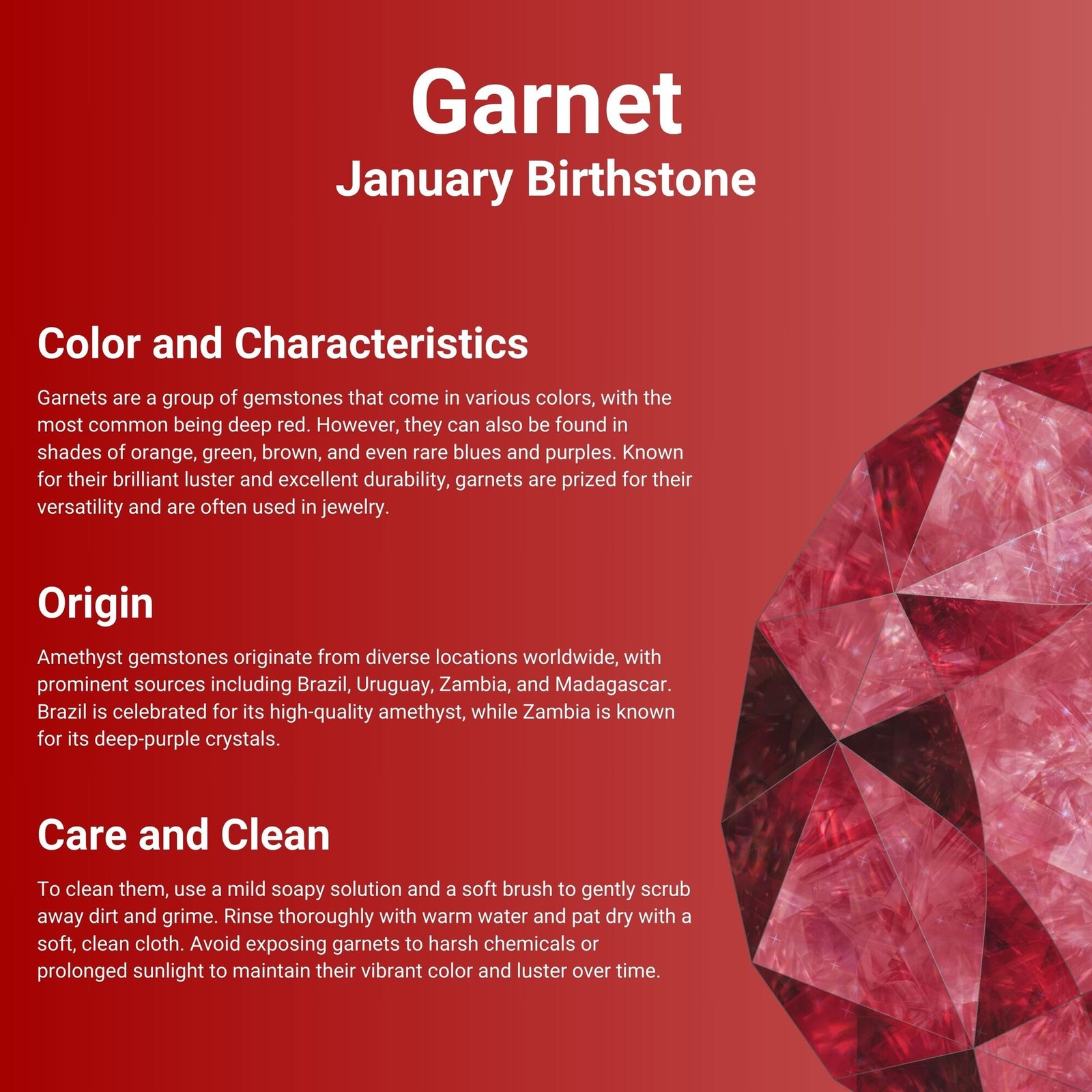 Garnet Round Shape Pendant with Diamond Accent in Rose Gold