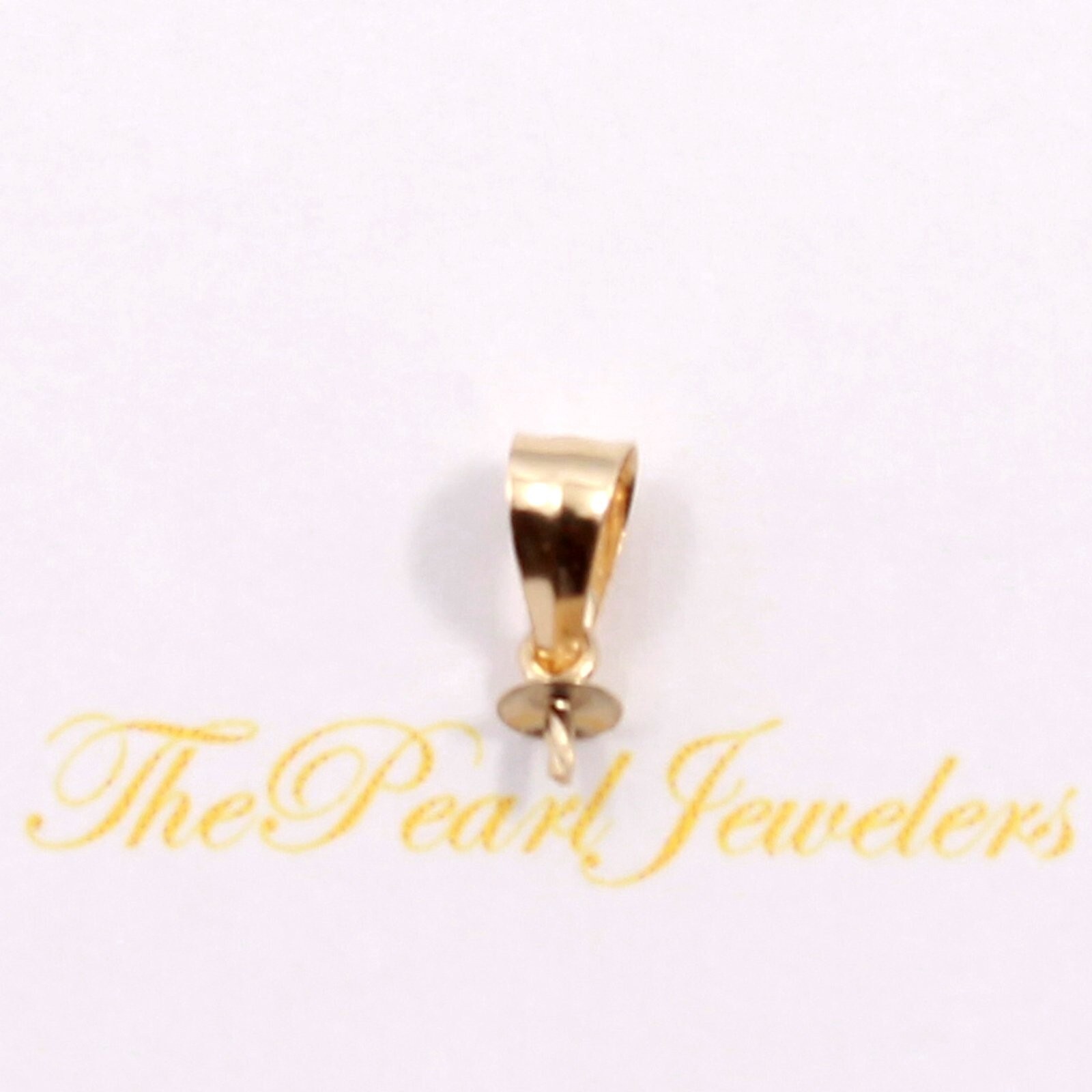 TPJ 14k Solid Yellow or White Gold Bail Findings Good For DIY