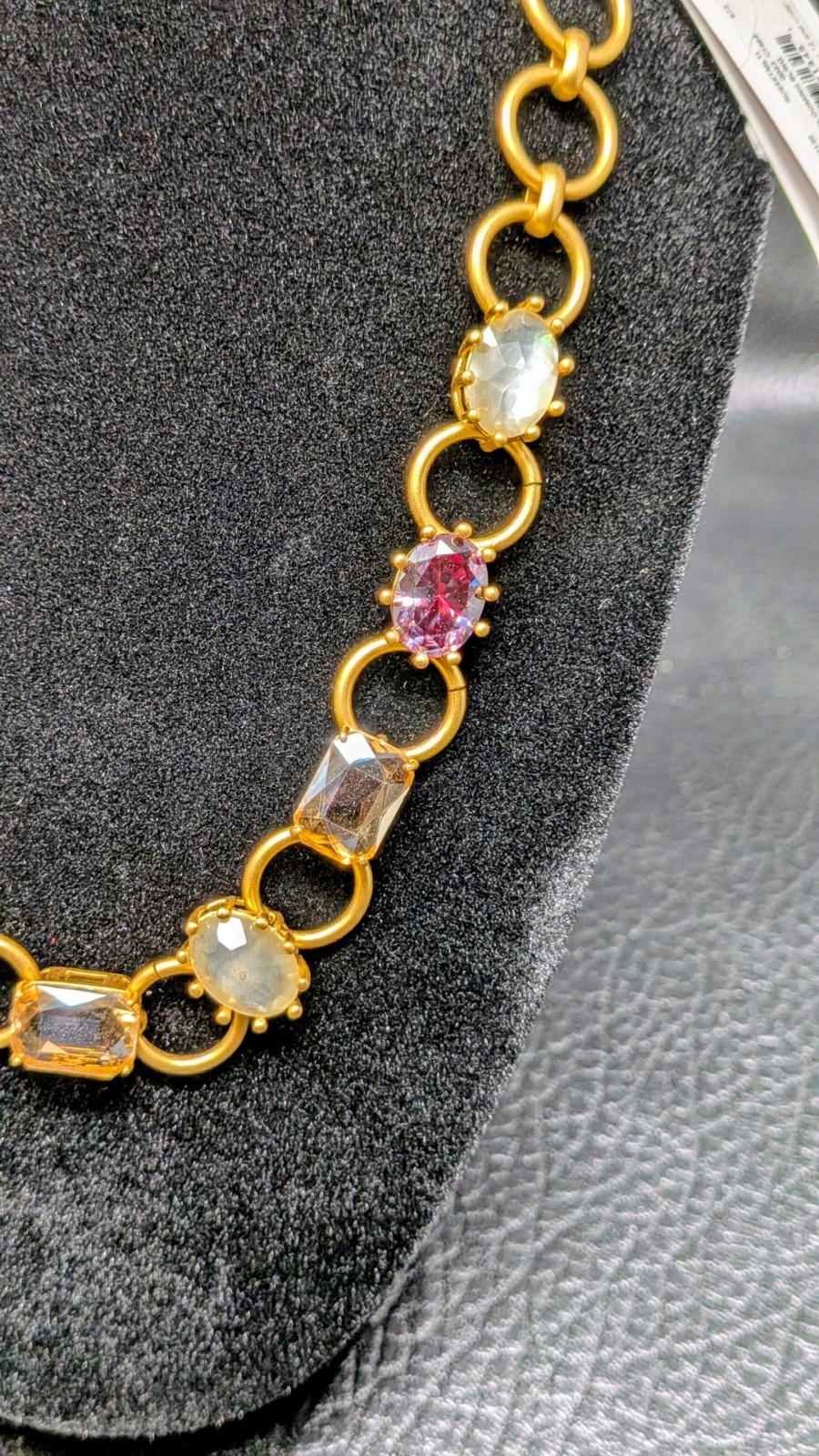 Kate Spade New Old Stock NOS Gold Tone And CZ Fashion Necklace.