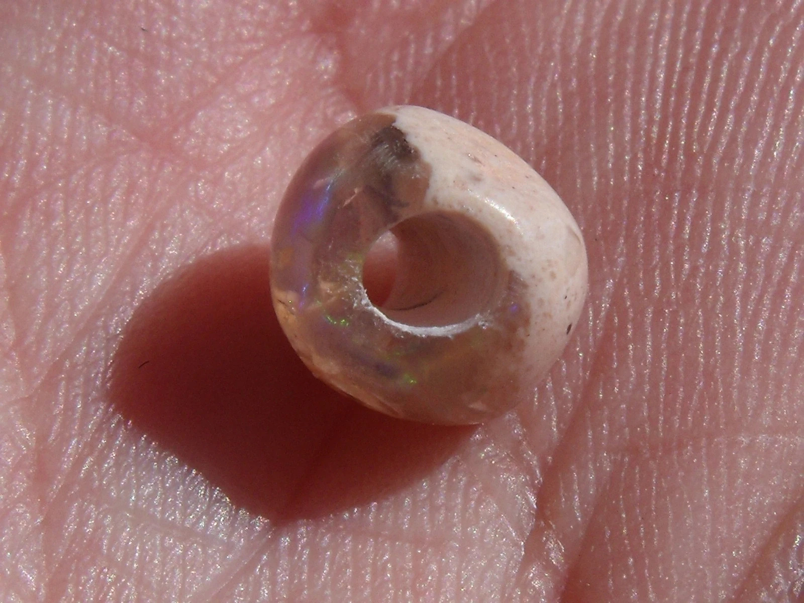 1.91 Ct. Round Cut Mexican Cantera fire opal bead.