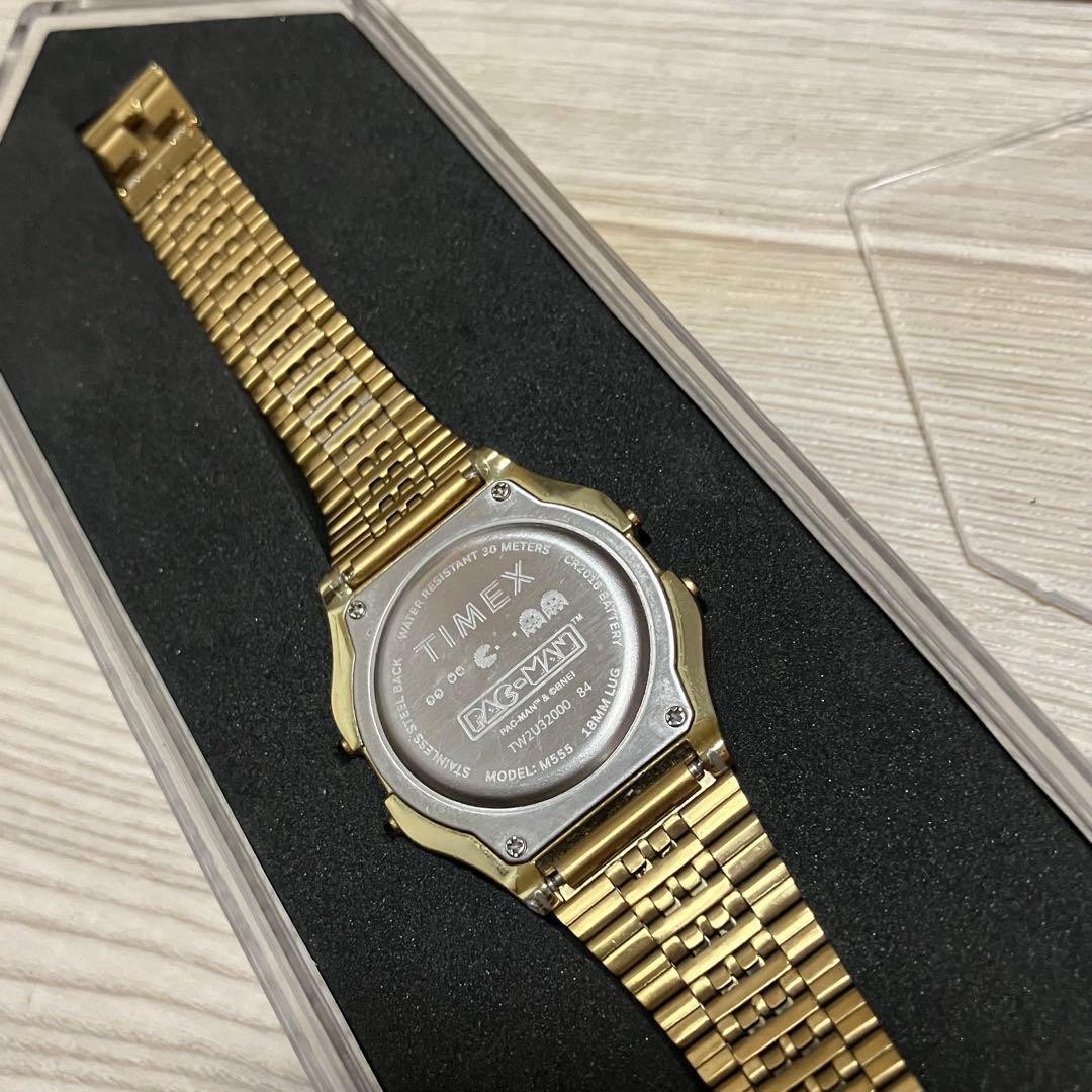 TIMEX T80 PAC MAN Digital Watch Gold Limited Edition Collaboration Series