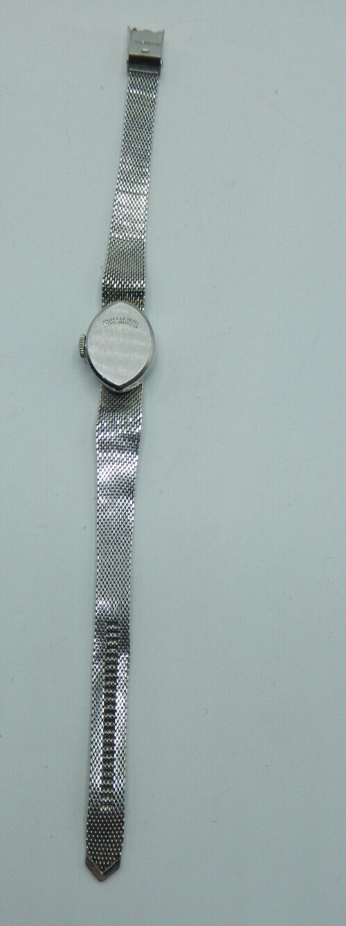 Watch HELZBERG VIP Ladies 17 Jewel Silver Tone Latin Wellsbro Wind Up 10K R.G.P.