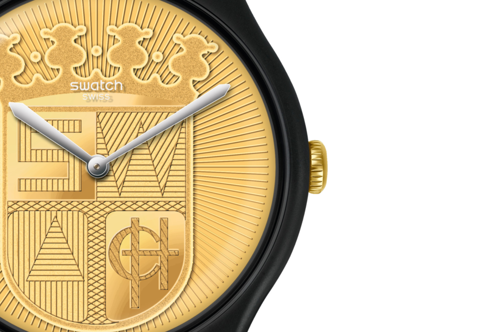 NEW & GENUINE Swatch Coat of Arms Limited New Gent SUPER SIR (SUOB170)
