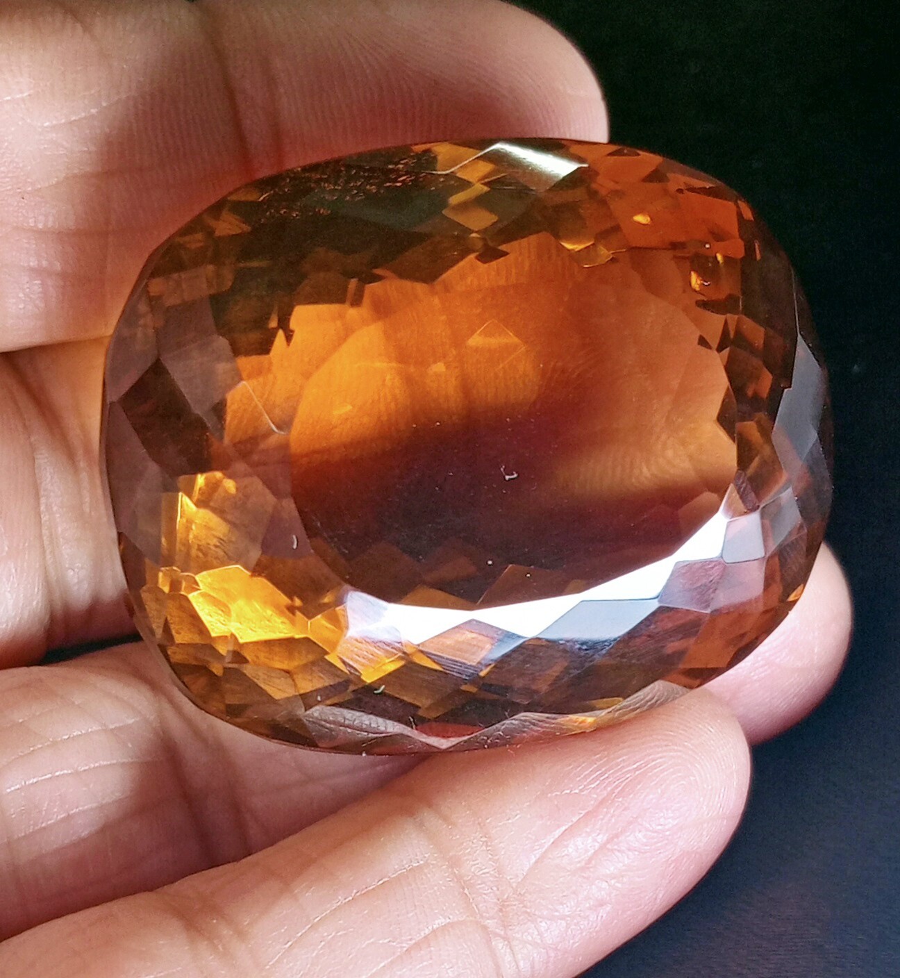 Natural Imperial Topaz Cushion Cut 218-220 Ct EGL Certified Loose Gemstone KH207