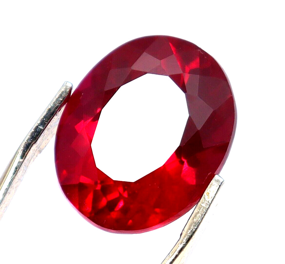 4.35 Ct Certified Natural Ruby Red Oval Shape Loose Gemstone With Free Gift