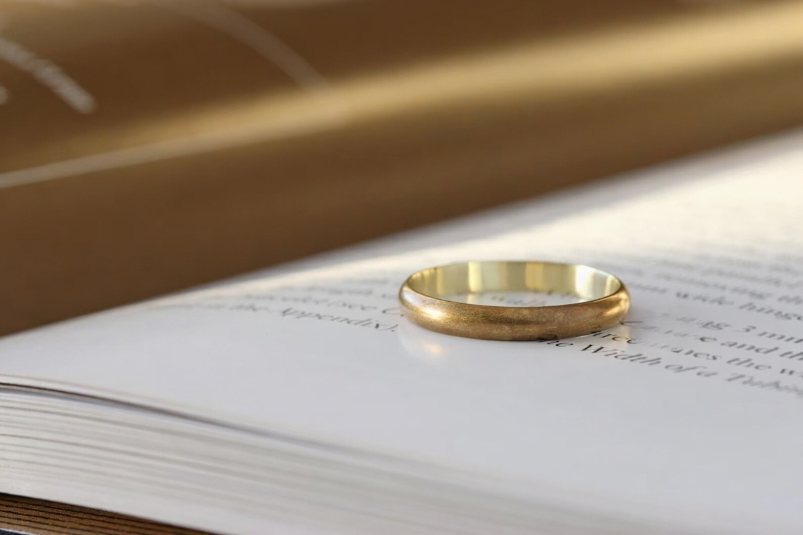 Oxidized Brass Band, Pure Brass Ring, Half Round Unisex Men Women Jewelry Gift