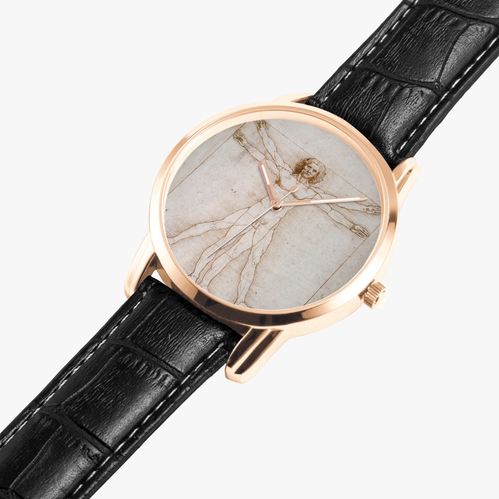 Leonardo da Vinci “The Vitruvian Man” Quartz Watch, art watch, couple watch