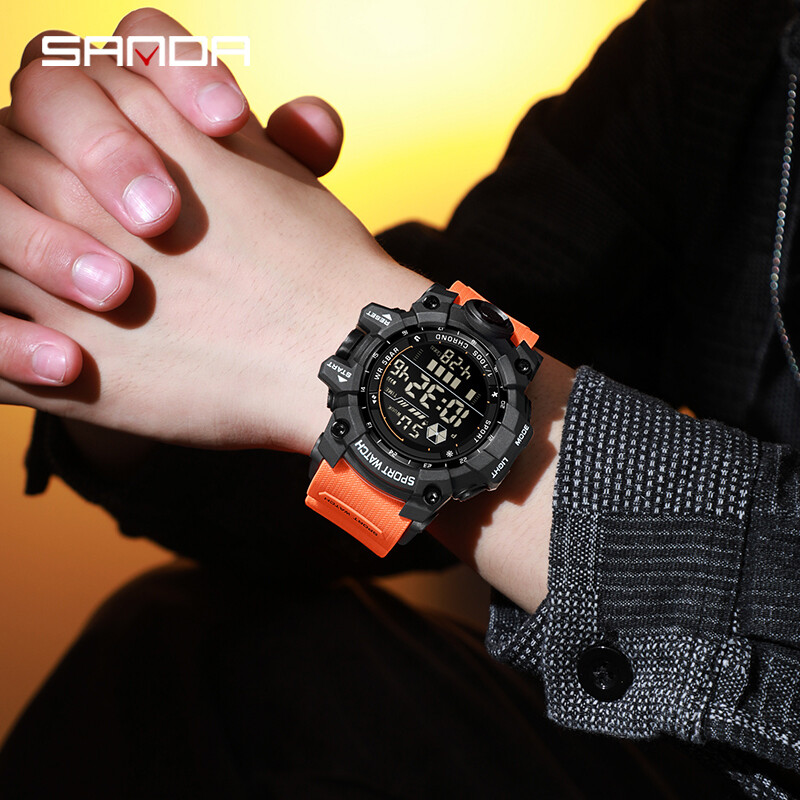 🔥 Men’s Outdoor Sport Watch ⌚ Waterproof LED Analog-Digital | Big Dial Gift 🎁.