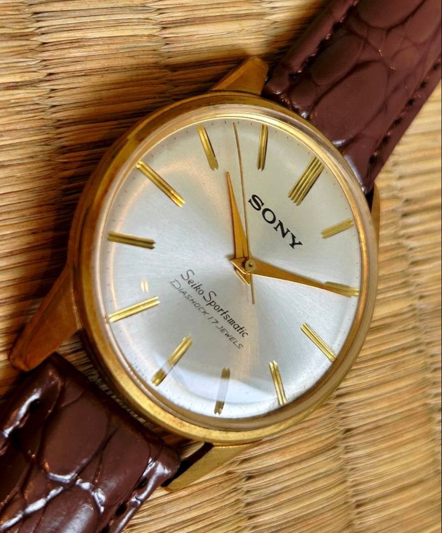 Sony Seiko Rare Double-Name Sportsmatic 17-Jewel Automatic Watch Used