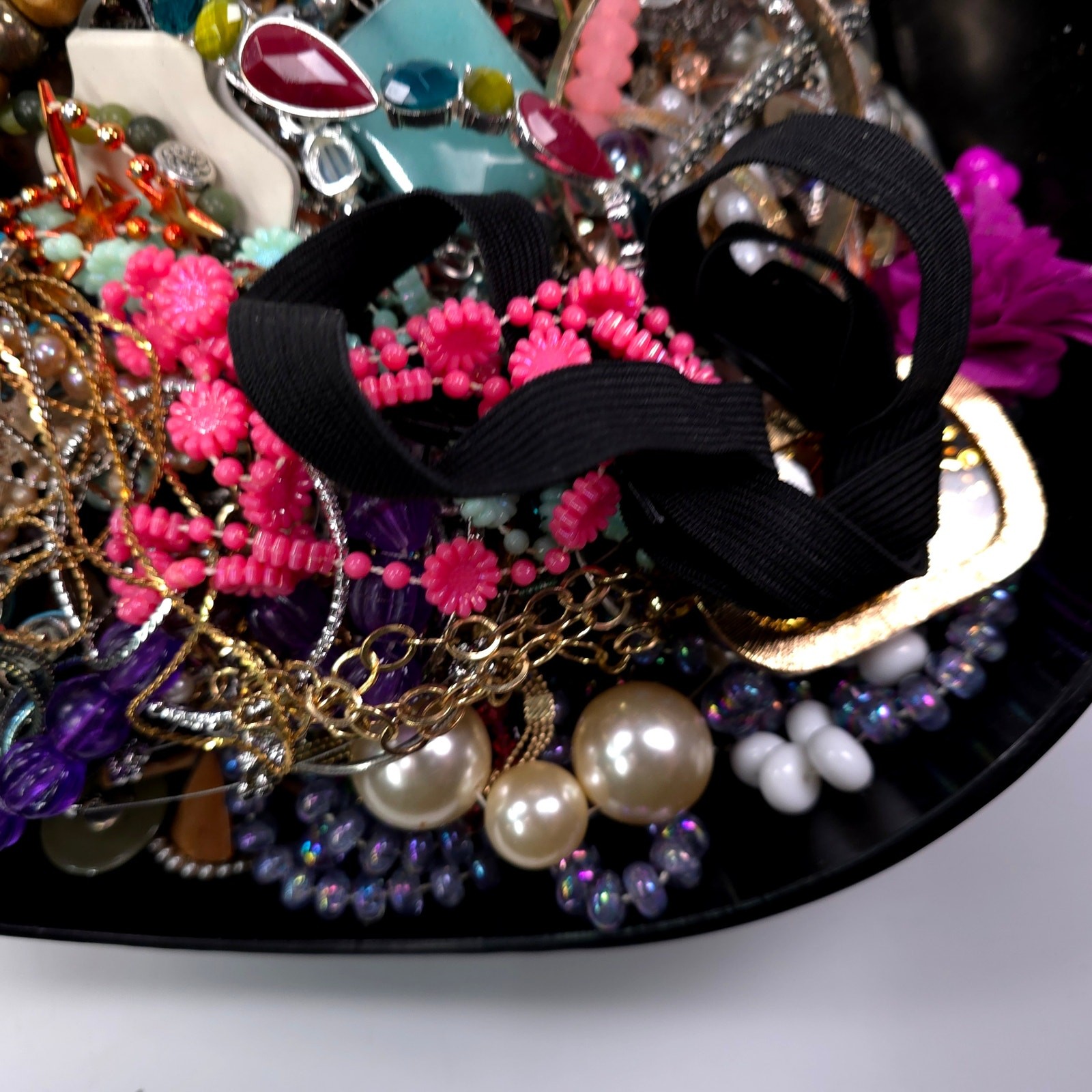 10 lb Vintage to Now Mixed Jewelry Lot Costume Craft Repair Junk Resale J38