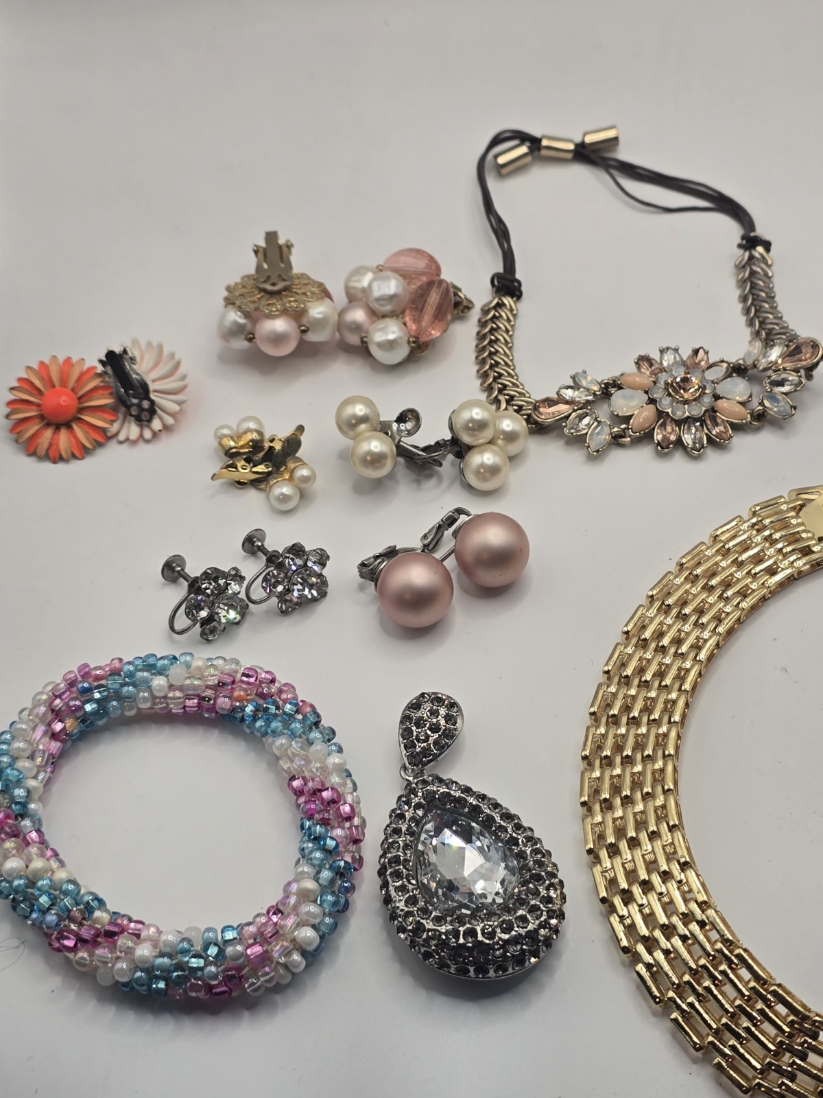 “Attic-Find Sparkle Stash — Vintage Florals, Pearls & Dainty Delights”