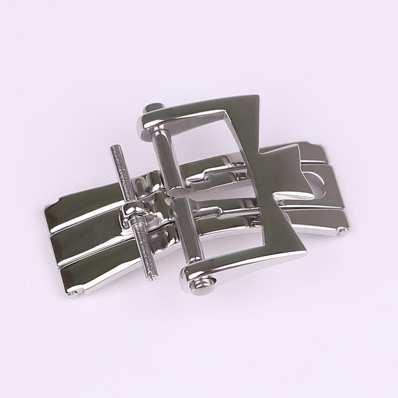 316L Stainless Steel Folding Clasp Butterfly Buckle 18mm for Vacheron Constantin