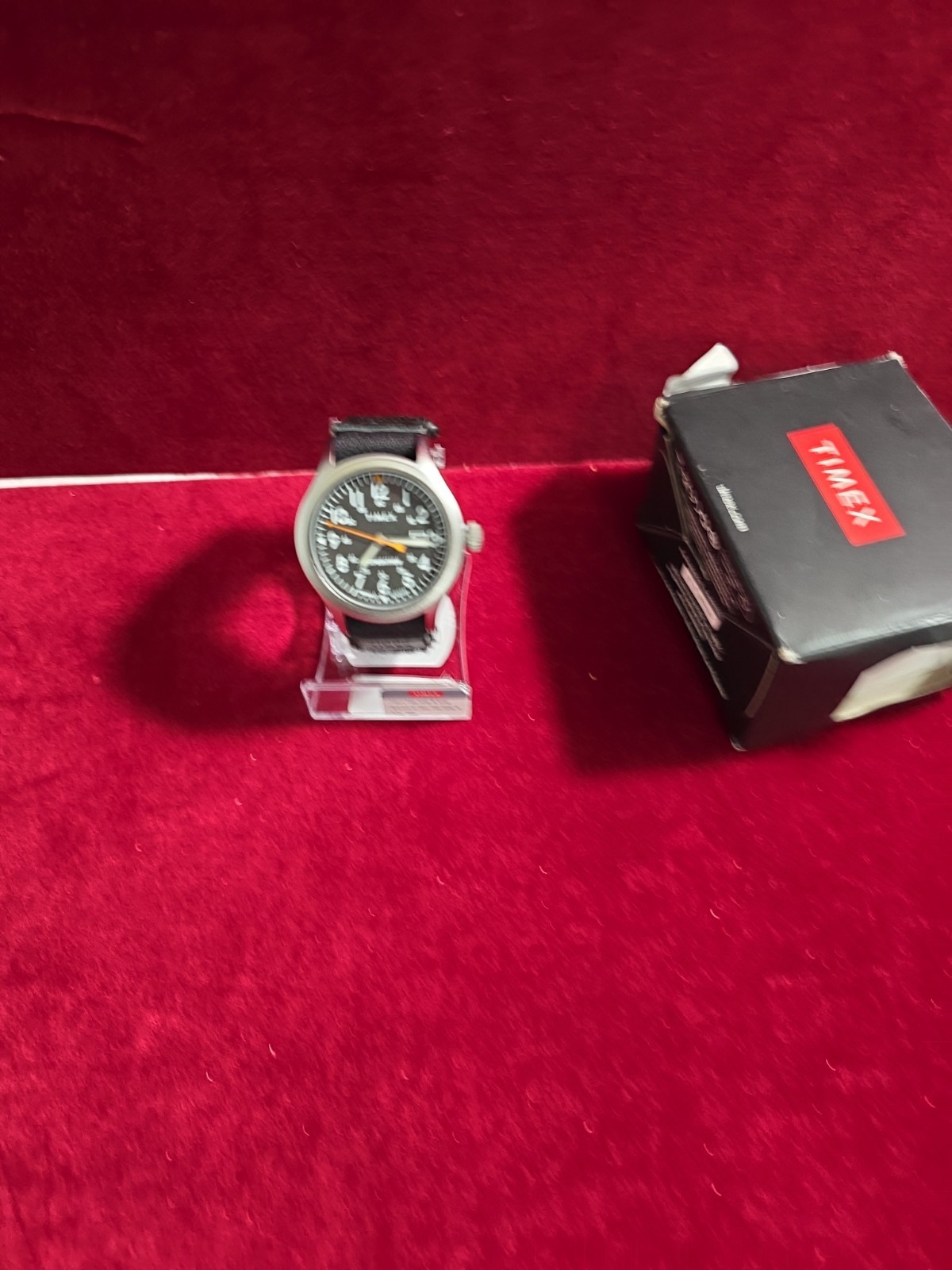 New Timex TW4B29600 Men’s Expedition Scout 40mm Black Fabric Fast Strap Watch