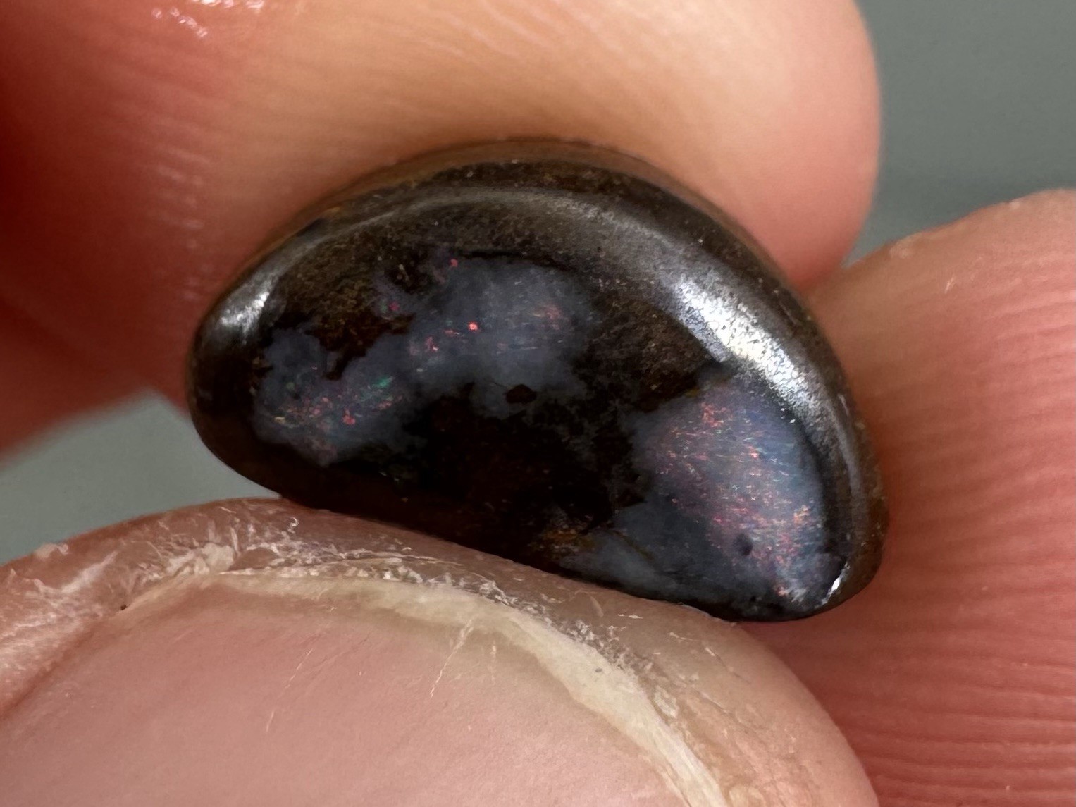153ct Australian Boulder Opal Rub Parcel 20 Pieces Crystal Pattern Mixed Colors