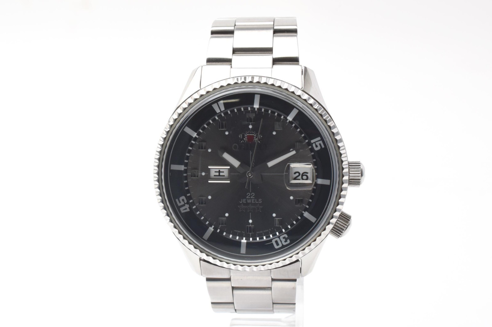 ORIENT King Master AA00‐C0‐B Gray Dial Day Date Automatic Men’s Watch JAPAN