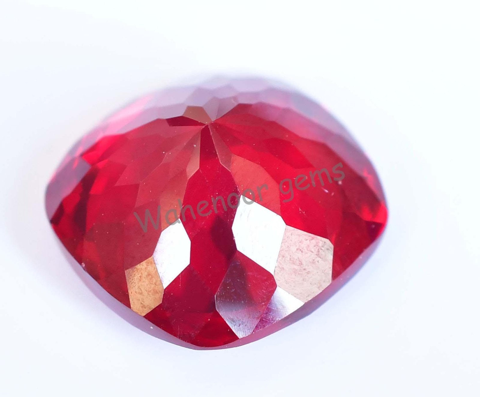 20.00 Ct Natural Blood Red Ruby Cushion Certified Mozambique Stunning Gemstone