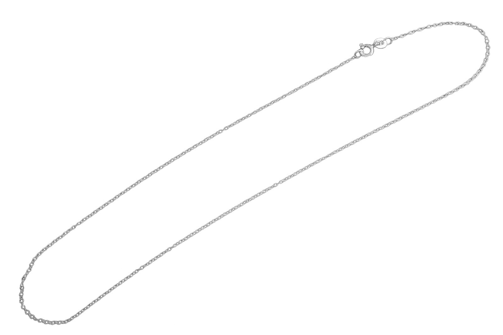1mm Cable Chain Necklace 925 Sterling Silver – Italy Italian 16″ 18″ 20″ Rolo