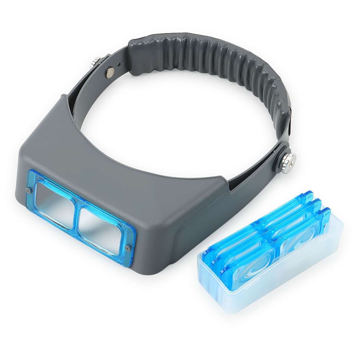 Jewelers Head Headband Magnifier LED Illuminated Visor Magnifying Glasses Loupe